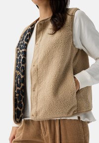 camel active MIT KNOPFVERSCHLUSS - Weste - cashmere