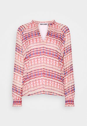 Esprit Collection RUFFLED NECKLINE BAUHAUS PRINT - Tuunika - pink fuchsia