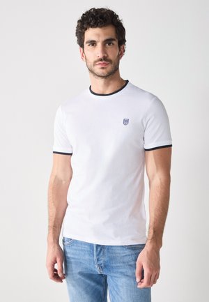 EMBROIDERED T SHIRT - Print T-shirt - bright white/true black