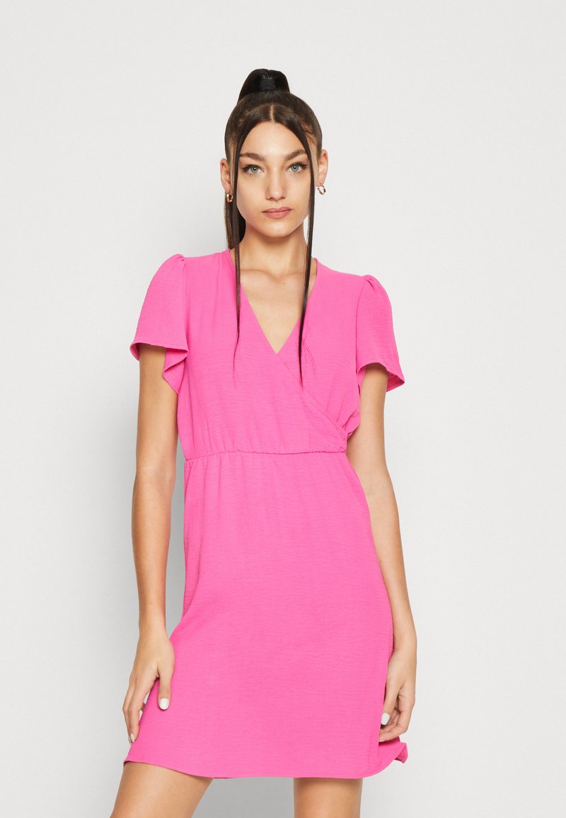 VILA VIJOSA WRAP SHORT DRESS Robe de jour gin fizz/rose ZALANDO.FR