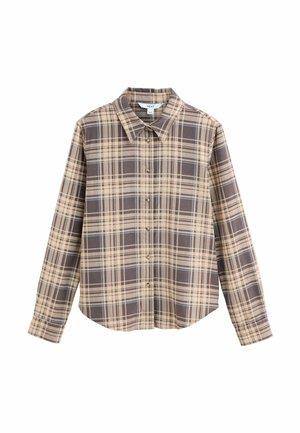 LONG SLEEVE - Overhemdblouse - brown cream check