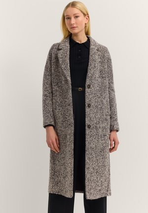LANGER MIT REVERSKRAGEN & FLEXCITY STRETCH - Classic coat - schwarz