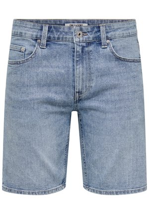 Only & Sons, ONSWEFT - Farmer rövidnadrágok - light blue denim