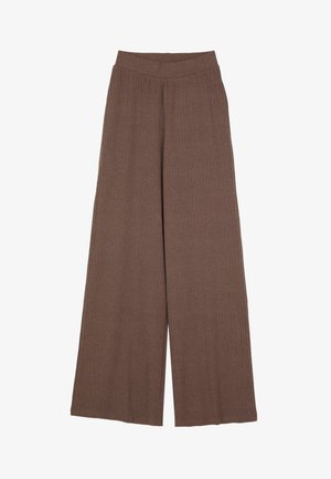 Trousers - mottled dark brown