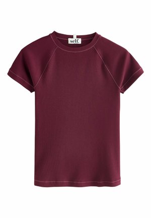 T-shirts basic - burgundy