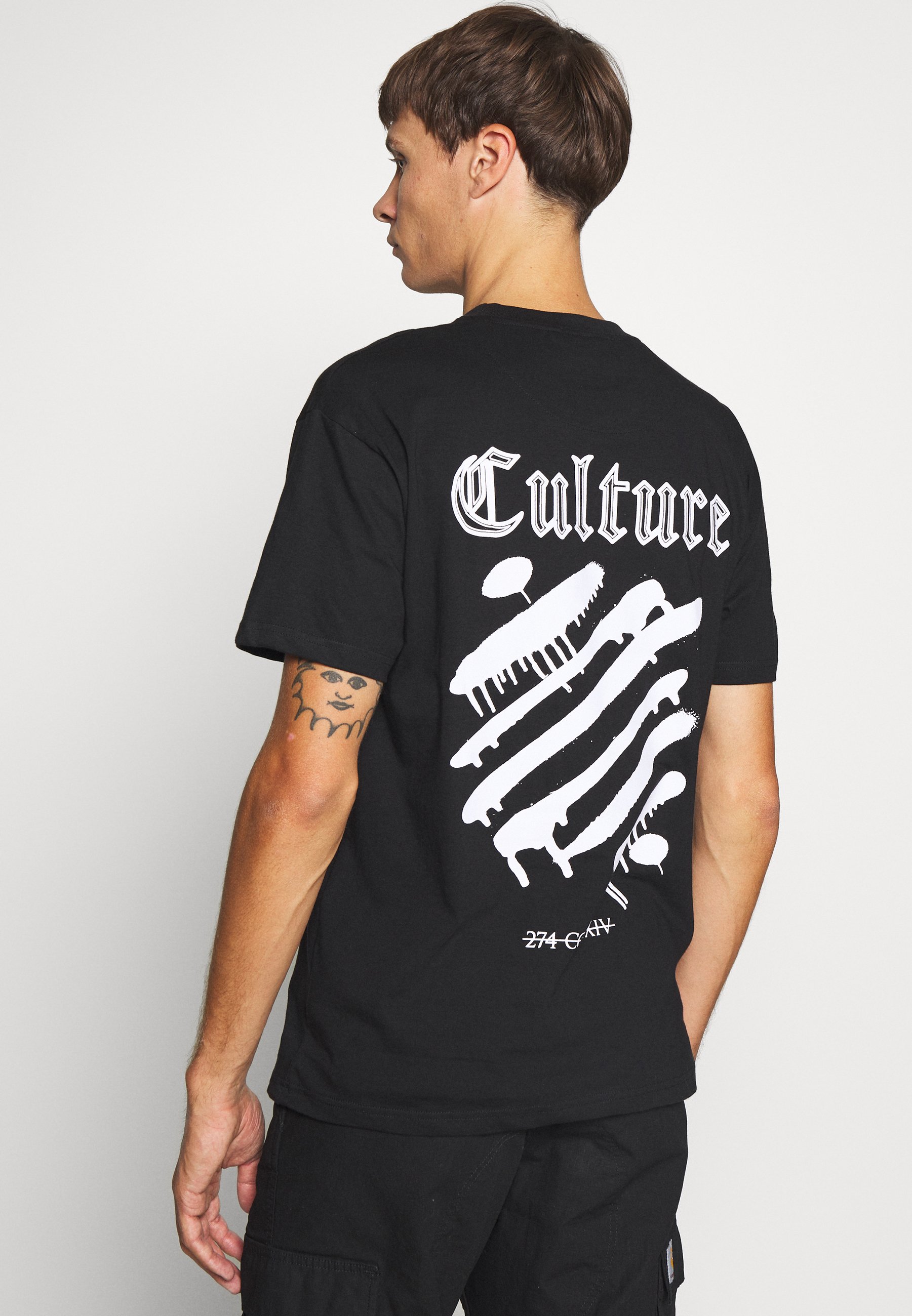 274 CULTURE TEE - Print T-shirt - black 
