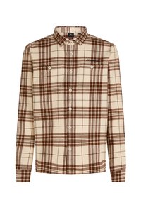 MUST-HAVE FLANNEL - Pluus - beige flannel check