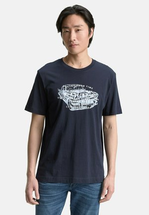 MIT PRINT - T-shirt con stampa - sky captain blue