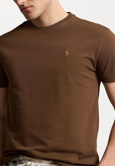 Polo Ralph Lauren CUSTOM SLIM FIT JERSEY CREWNECK T-SHIRT - Osnovna majica kratkih rukava - pale russet