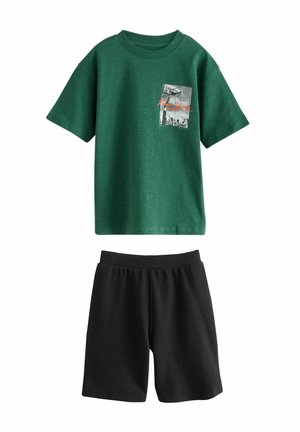 Next 2 PACK SET - Nachtwäsche Set - black green