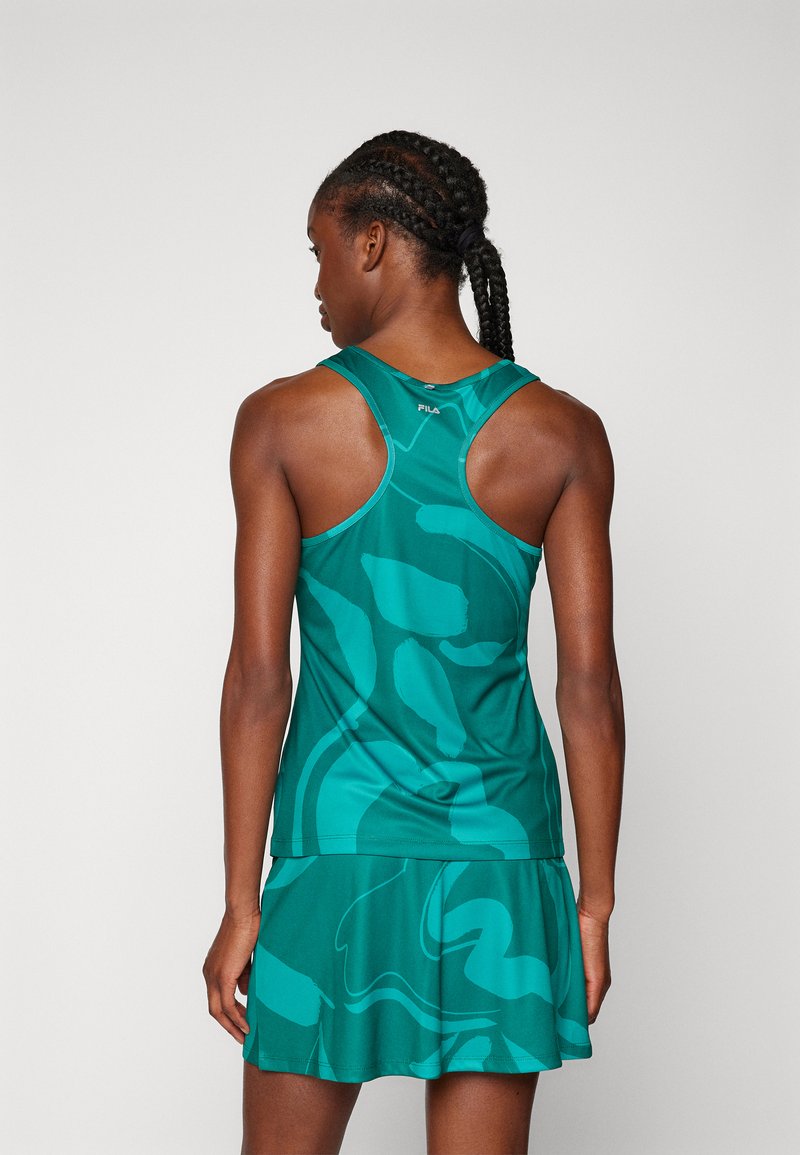Fila MILA - Top - aventurine printcomb/dark green - Zalando