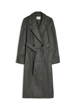 Bershka, COAT WITH BELT - COAT - Trench - dark grey