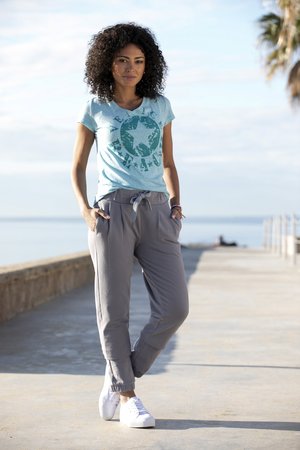 Venice Beach, T-Shirt print - türkis-meliert