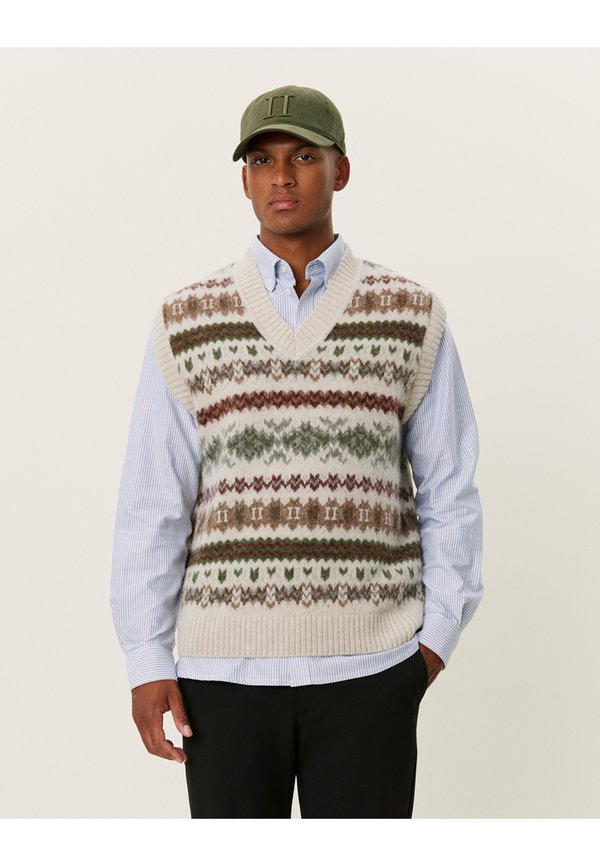 HORDUR FAIR ISLE - Jumper - sand