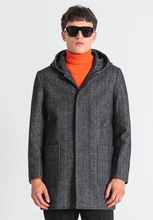 ROBERT REGULAR FIT WITH HOOD - Kratki kaputi - steel grey