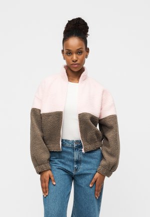 Fleecová bunda - pale lilac/walnut