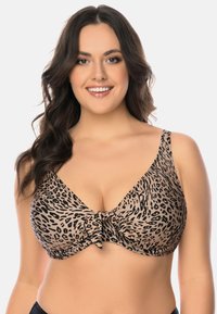 Vivisence - Bikinitop - beige/black Miniatuurafbeelding 1