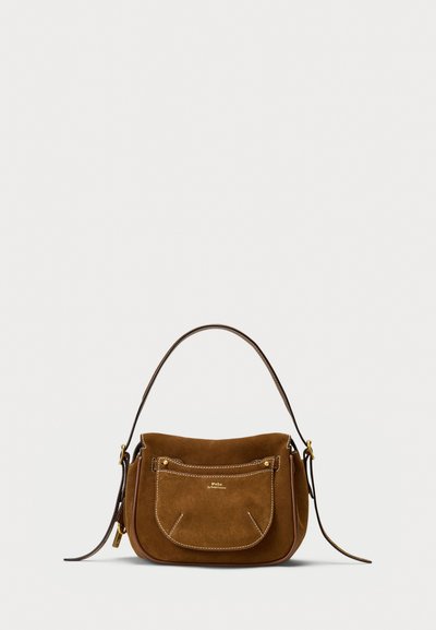 Polo Ralph Lauren POLO ID SUEDE MINI SATCHEL - Rokassoma - cinnamon