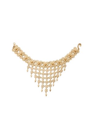 Stradivarius, METALLIC FLORAL CASCADE CHOKER - Collier - gold-coloured