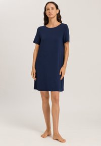 Hanro NATURAL ELEGANCE - Camicia da notte - deep navy