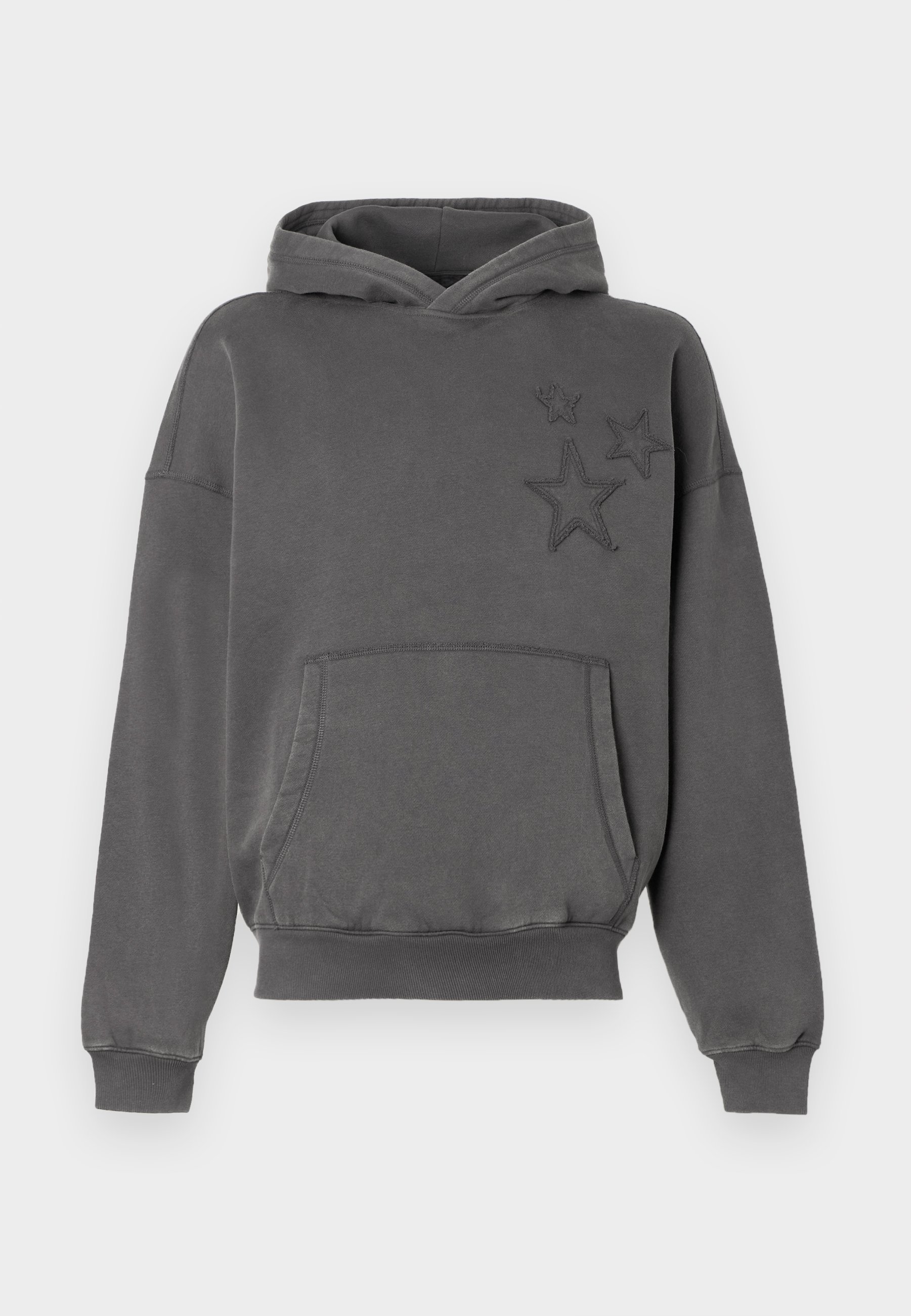 Hollister Co. BAGGY CINCH STAR HITS - Džemperis su gobtuvu - grey