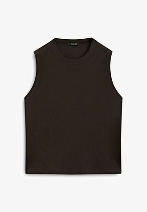 Massimo Dutti BOXY FIT WITH CREW NECK - T-shirts basic - ochre