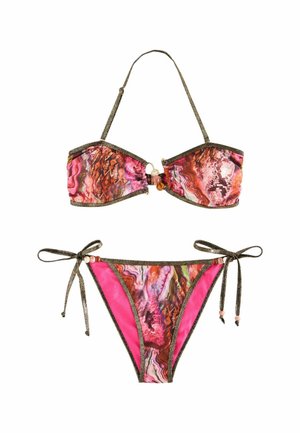 Lipsy REGULAR FIT - RESIN TRIM BANDEAU BIKINI TOP . SET - Bikini - multi
