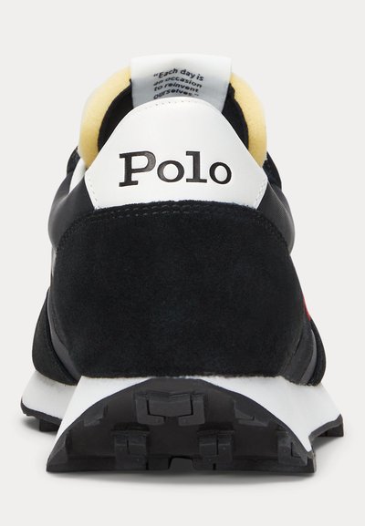 Polo Ralph Lauren PRL TRAIL 100 SUEDE & OXFORD SNEAKER UNISEX - Sporta apavi - black/deckwash white