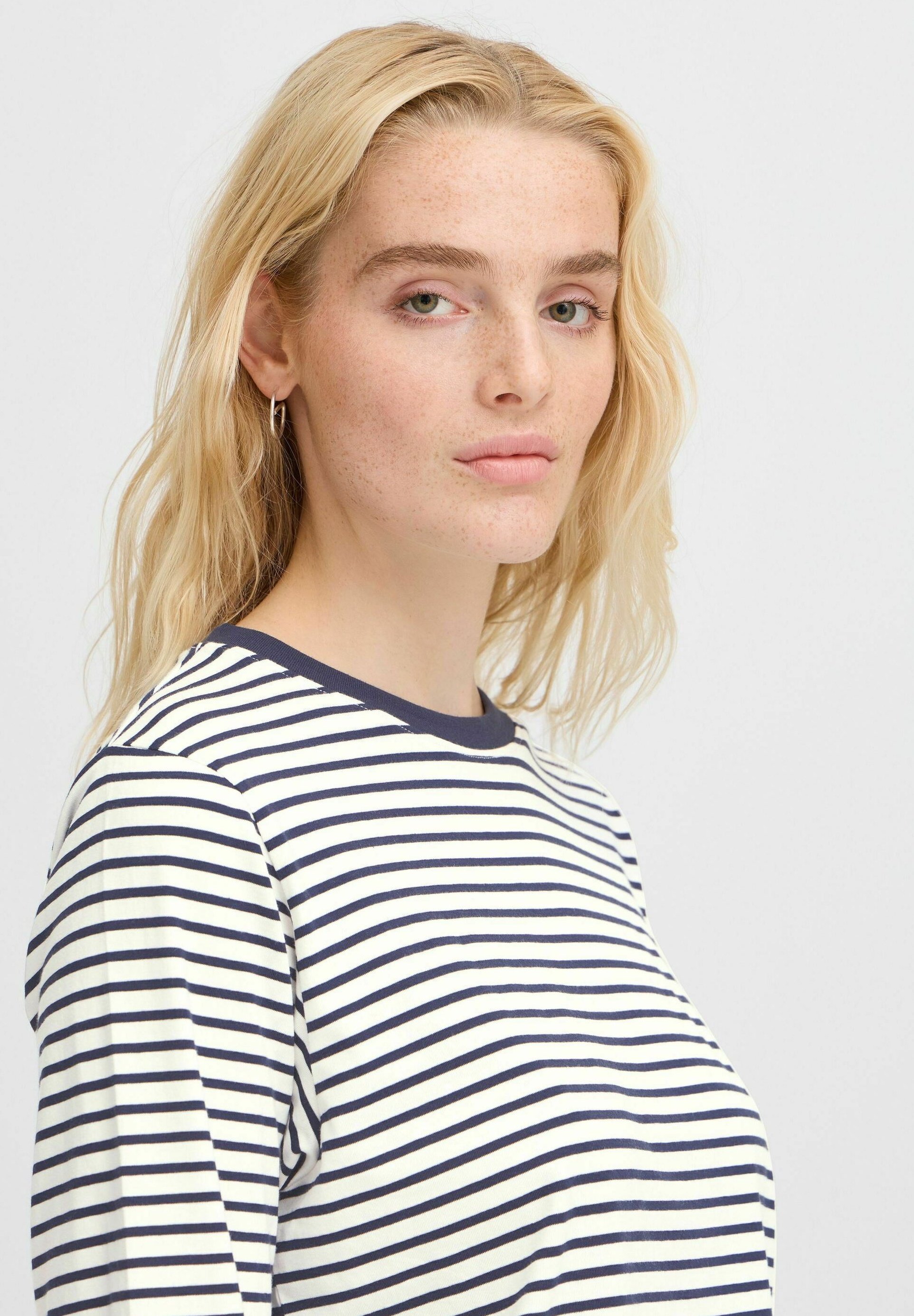 ICHI IHMIRA - Long sleeved top - cloud dancer w. total