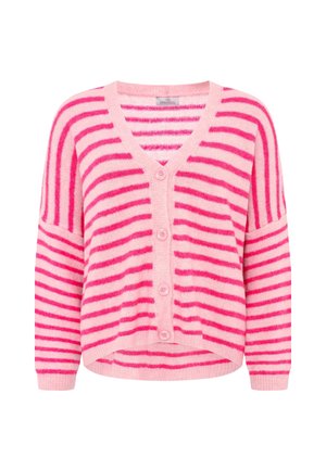 Zwillingsherz, CARDIGAN "STREIFEN" - Strickjacke - pink