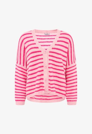 Zwillingsherz, CARDIGAN "STREIFEN" - Strickjacke - pink