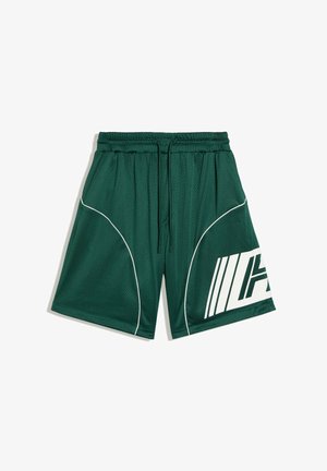 Bershka, MESH PIPINGS - BERMUDA SHORT - Træningsbukser - evergreen