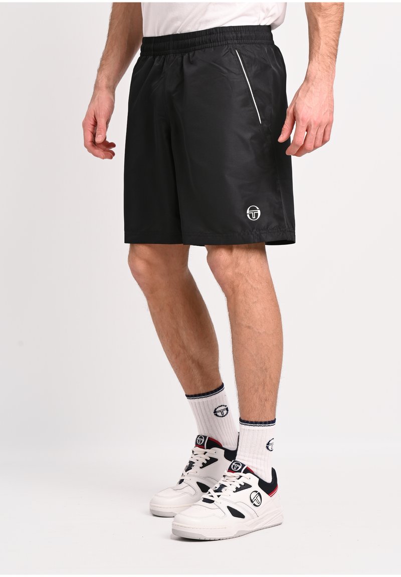 Sergio Tacchini ROB SHORT Short De Sport Anthracite blanc De Blanc anthracite ZALANDO FR