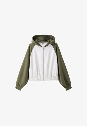Stradivarius, ZIP-UP HOODIE - Mikina na zip - khaki