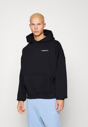 MICK HOODIE - Fleecepullover - black