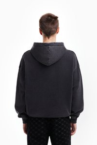 FAVELA UNISEX - Sweater met rits - black washed