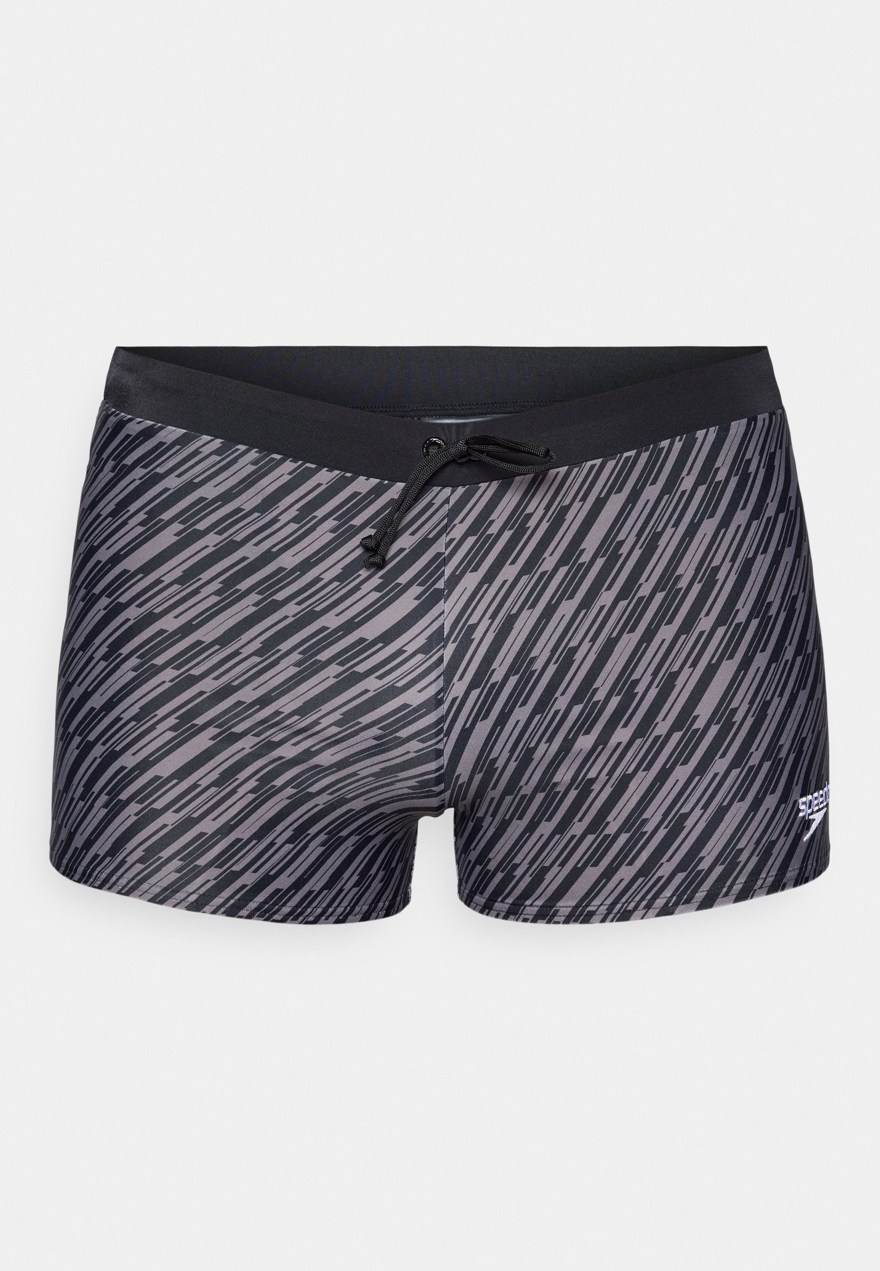 Speedo Valmilton Badeshorts Für Herren – Schwarz/grau, Mit Kordelzug, Chlorbeständig