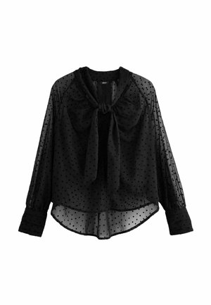 REGULAR FIT - Blus - black polka dot