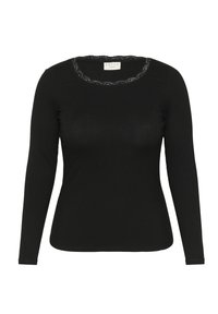 OMIA U-NECK  - Hosszú ujjú felső - black deep