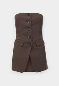 LEX TAILORED BUSTIER - Top - chocolate