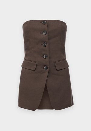Malina LEX TAILORED BUSTIER - Toppi - chocolate