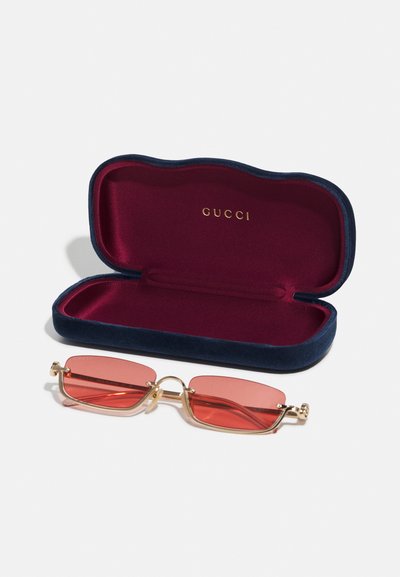 Gucci UNISEX - Sunglasses - gold-coloured/red