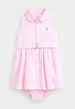 Polo Ralph Lauren COTTON OXFORD SHIRTDRESS & BLOOMER - Blusenkleid - bath pink