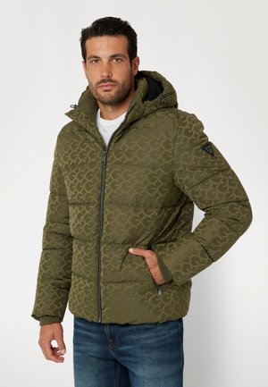 Guess MONOGRAM - Winter jacket - grün
