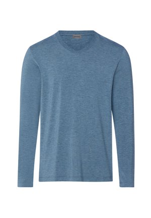 Hanro, CASUALS - Nattøj trøjer - retro blue melange