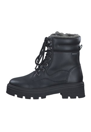 Lace-up ankle boots - black