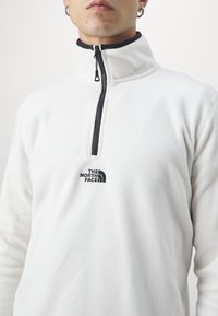 The North Face GLACIER ¼ ZIP - EMBROIDERED LOGO - Fliisdžemper - gardenia white