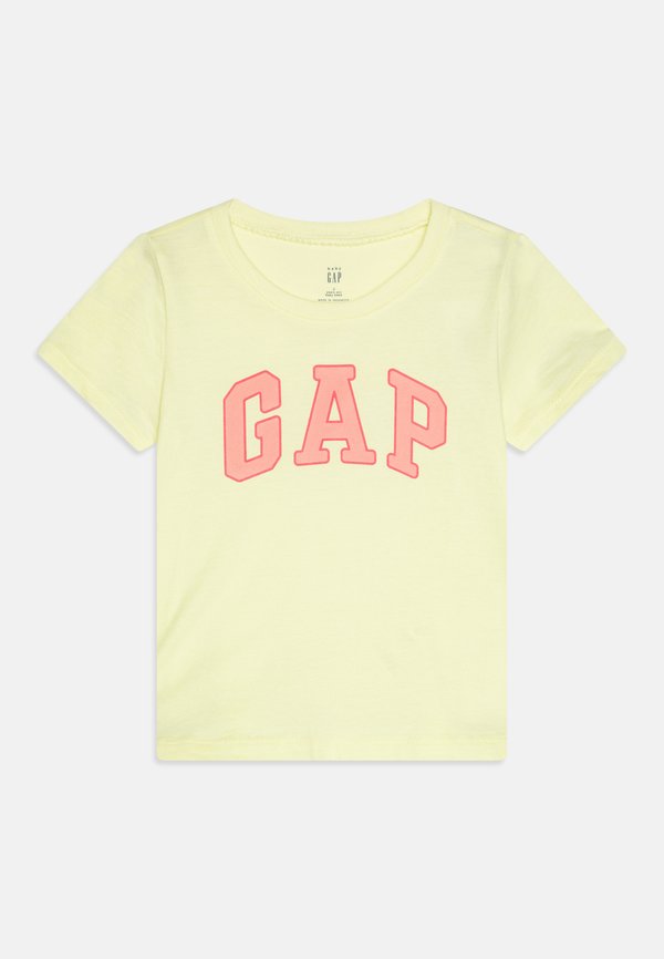 LOGO TEE GIRL - Print T-shirt - citron