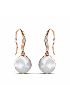 Oorbellen - couleur or rose /blanc