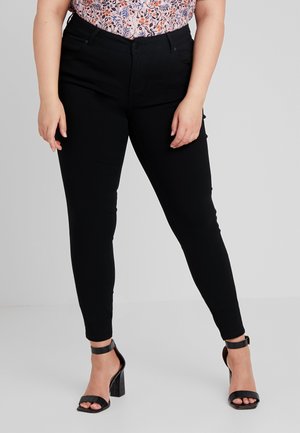 PANT LONG SLIM LEG - Trousers - black